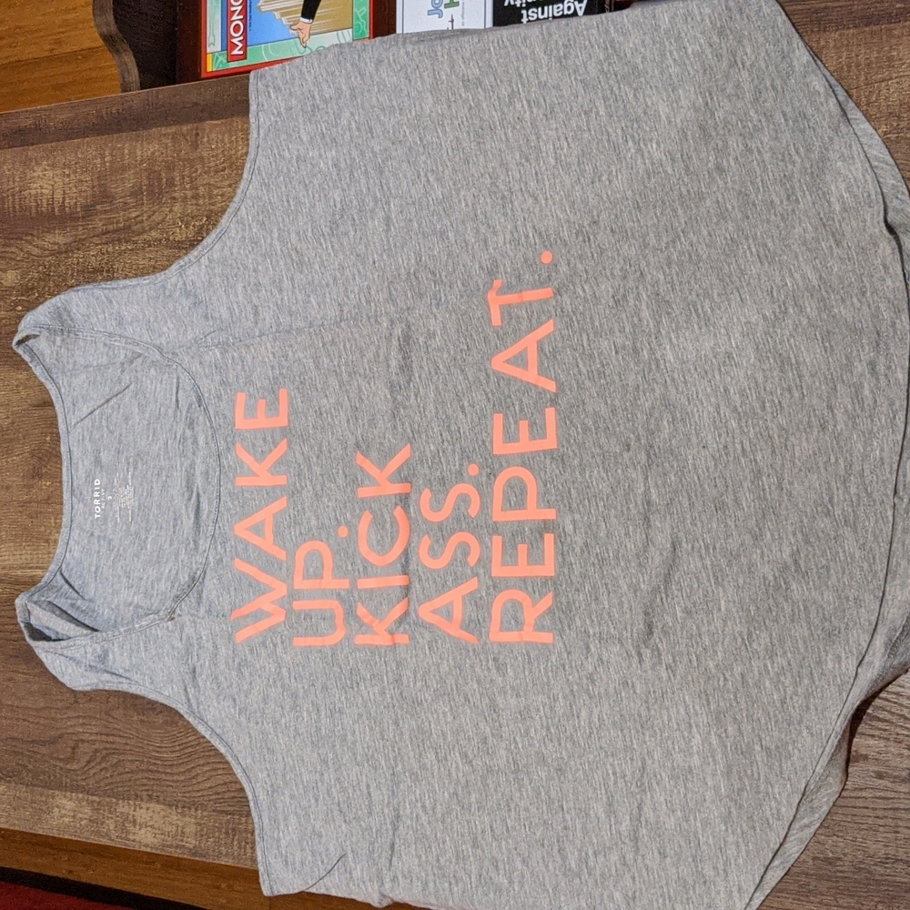 Torrid Active "Wake Up. Kick Ass. Repeat." Tank Top